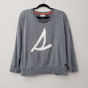 Sperry pullover crew neck sweatshirt grey with white logo M
